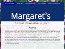 Tablet Screenshot of margaretsfund.org